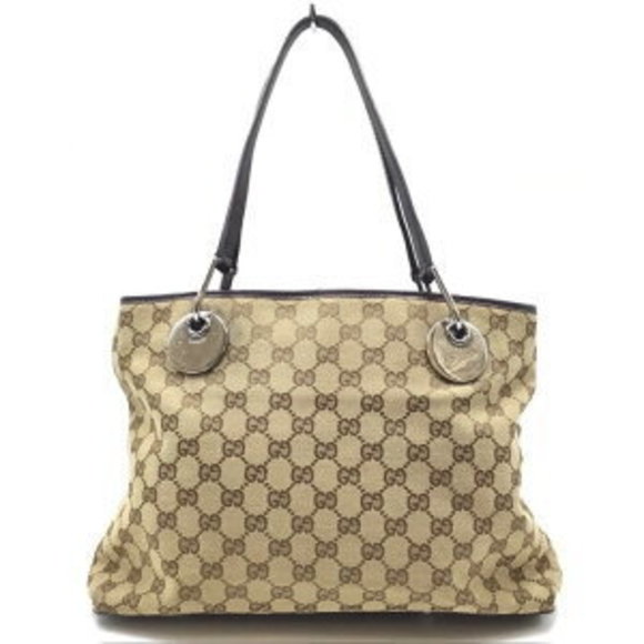Gucci Bag Canvas GG Tote - Picture 1 of 7